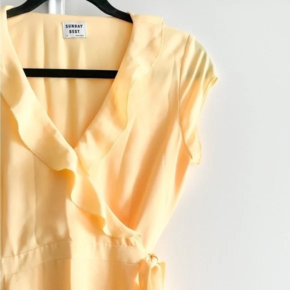 SUNDAY Best Ruffled Wrap Dress - Picture 2 of 12